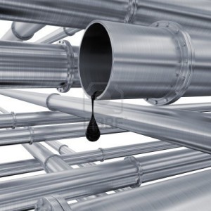 9238323-oil-pipeline-the-drop-of-oil-follows-from-a-pipe